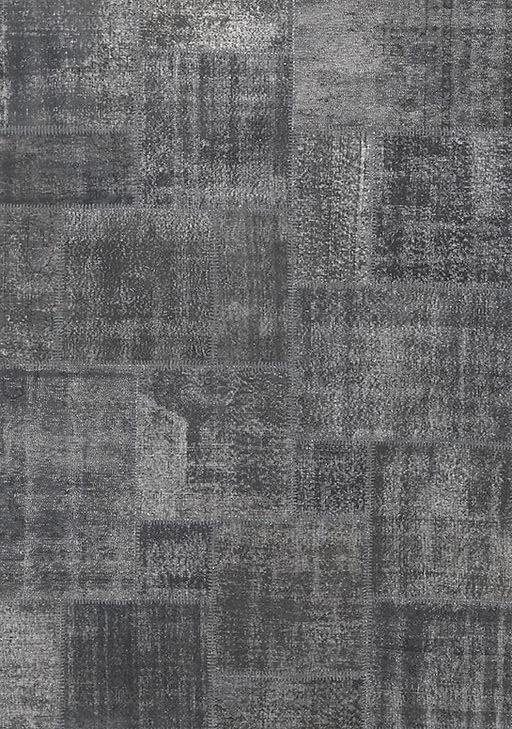 Dark gray Patchwork Handmade Rug