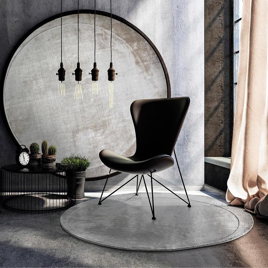 Luna Sand Round Hand-Woven Rug