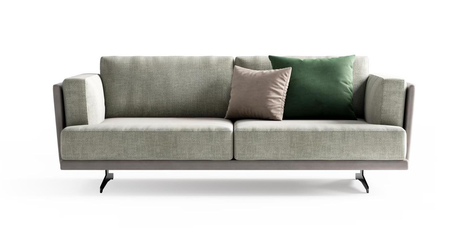 Fabric & Leather Sofa 215