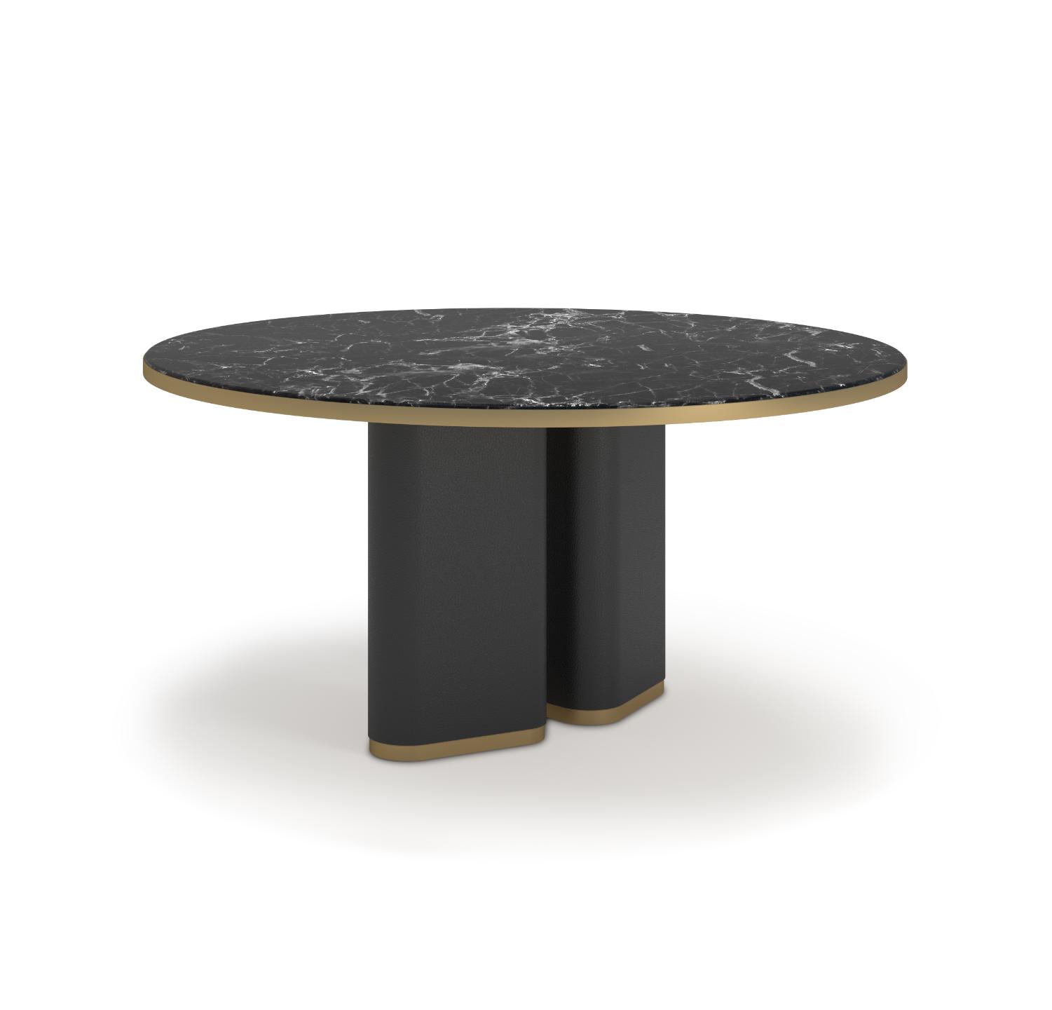 Fabian Oval Marble Dining Table
