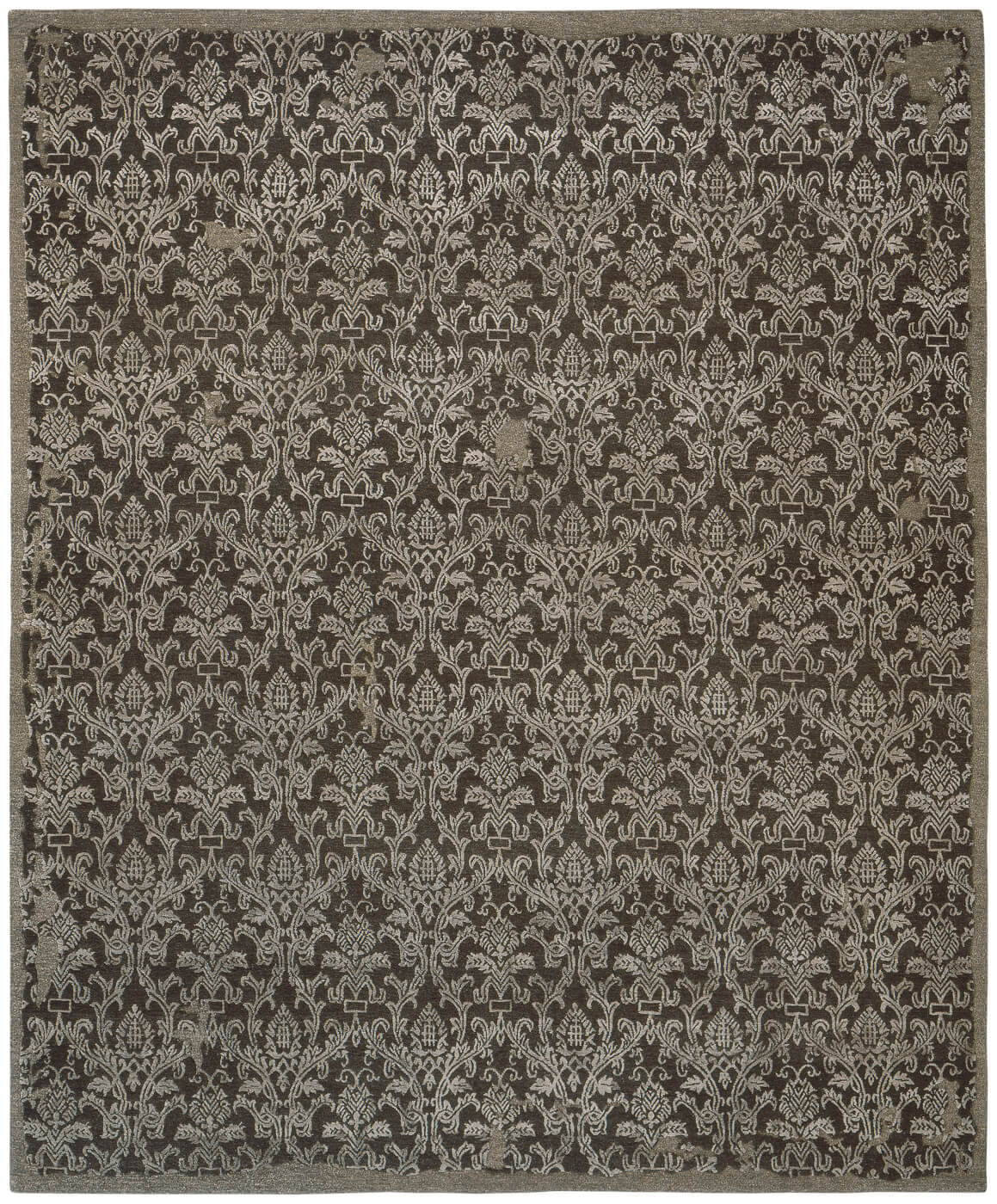 Roma Grey Hand-Knotted Vintage Style Rug
