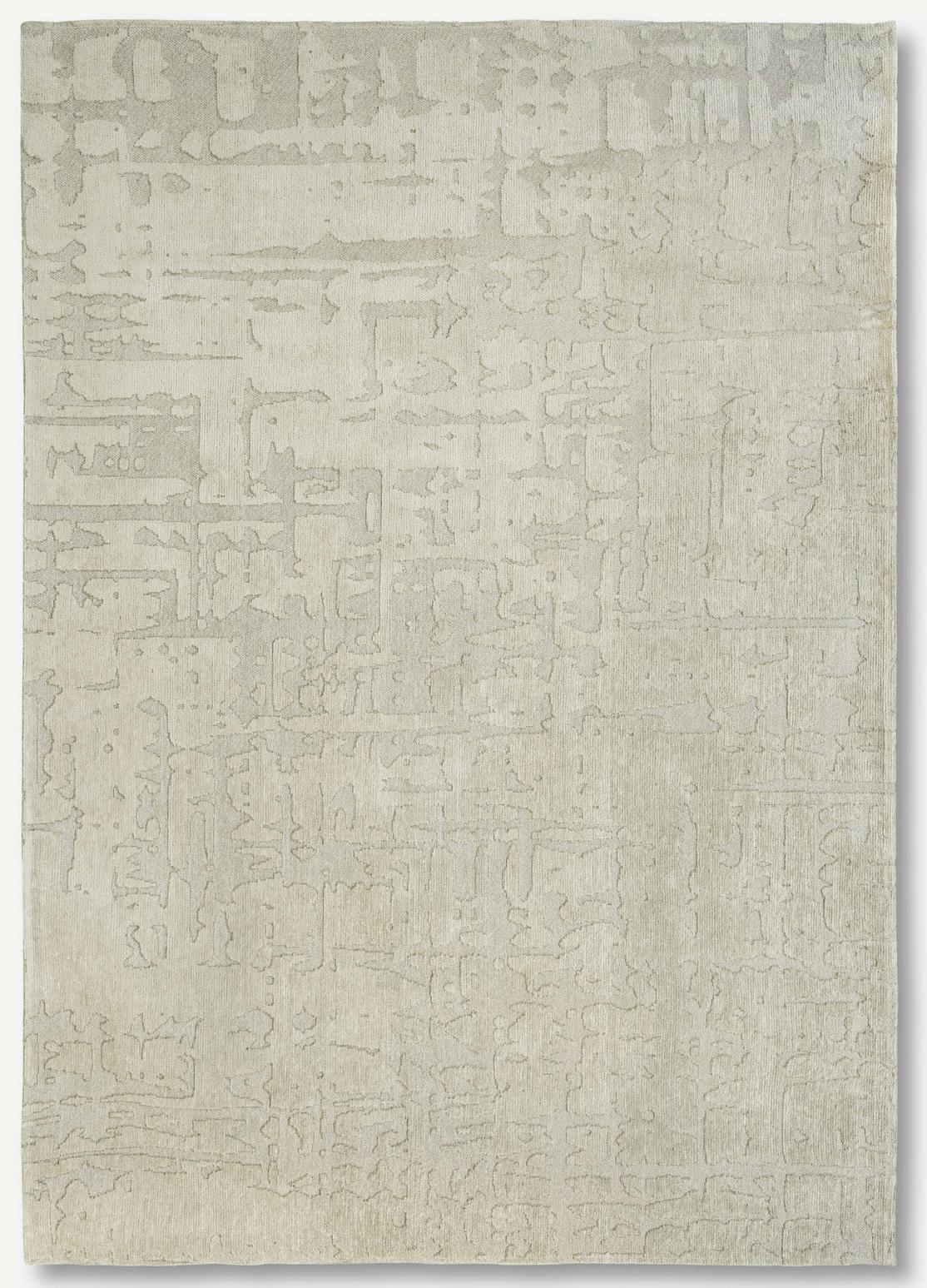 Abstract Beige Belgian Rug