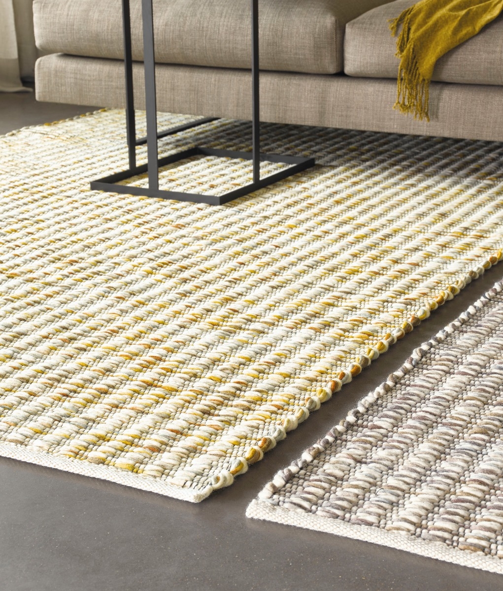 Crystal Handwoven Yellow Rug