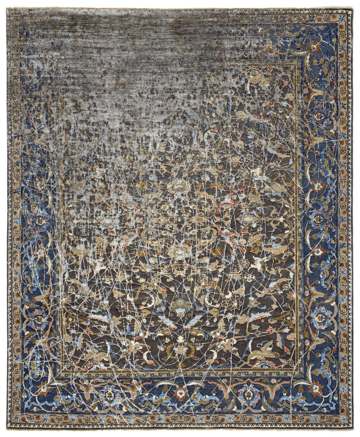 Oriental Polonaise Hand-Knotted Wool / Silk Rug