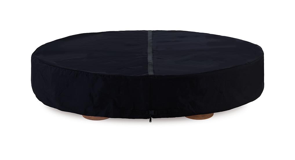 Ercole Concrete Outdoor Italian Fire Pit | Finishing: White | Dimensions: Ø 150 cm