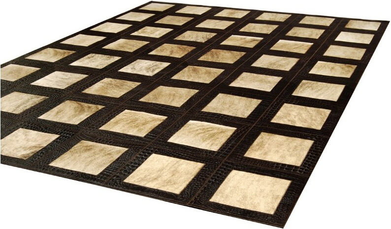 Hilarion Cowhide Beige/Brown Rug