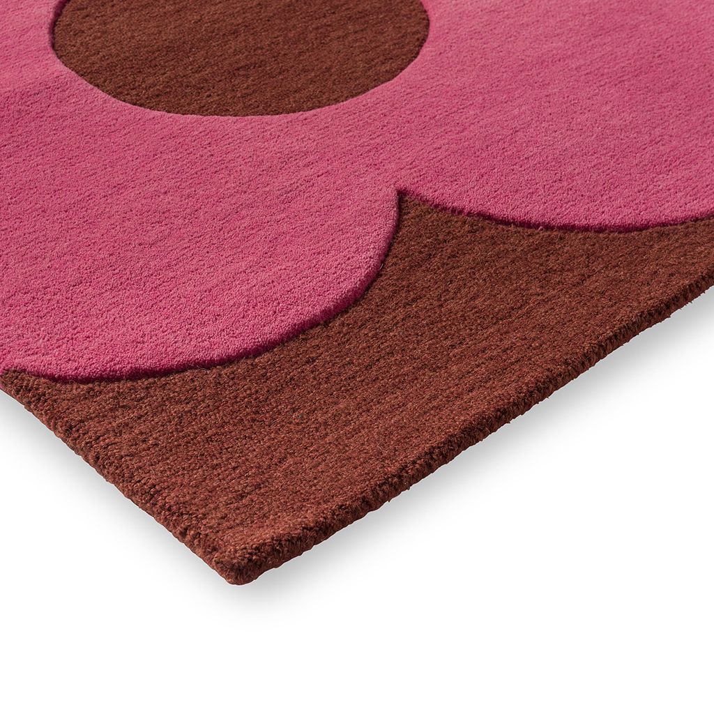 Sprig Pink Designer Wool Rug