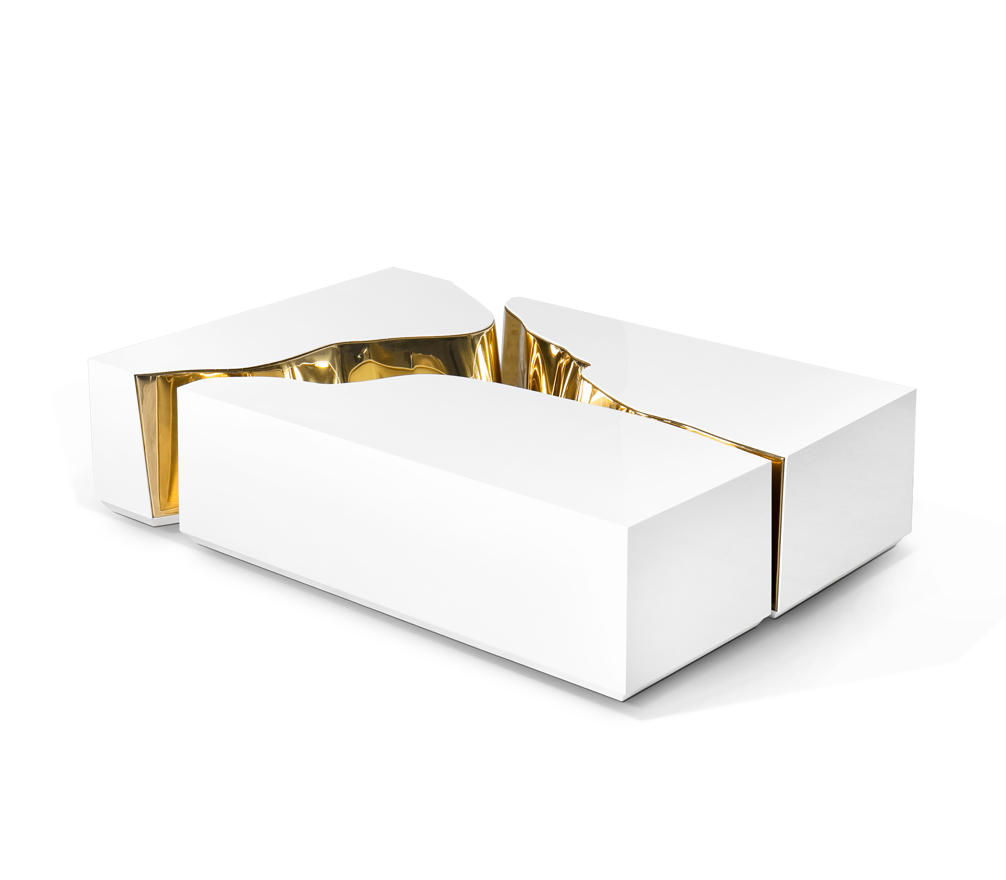 Fissure White Coffee Table