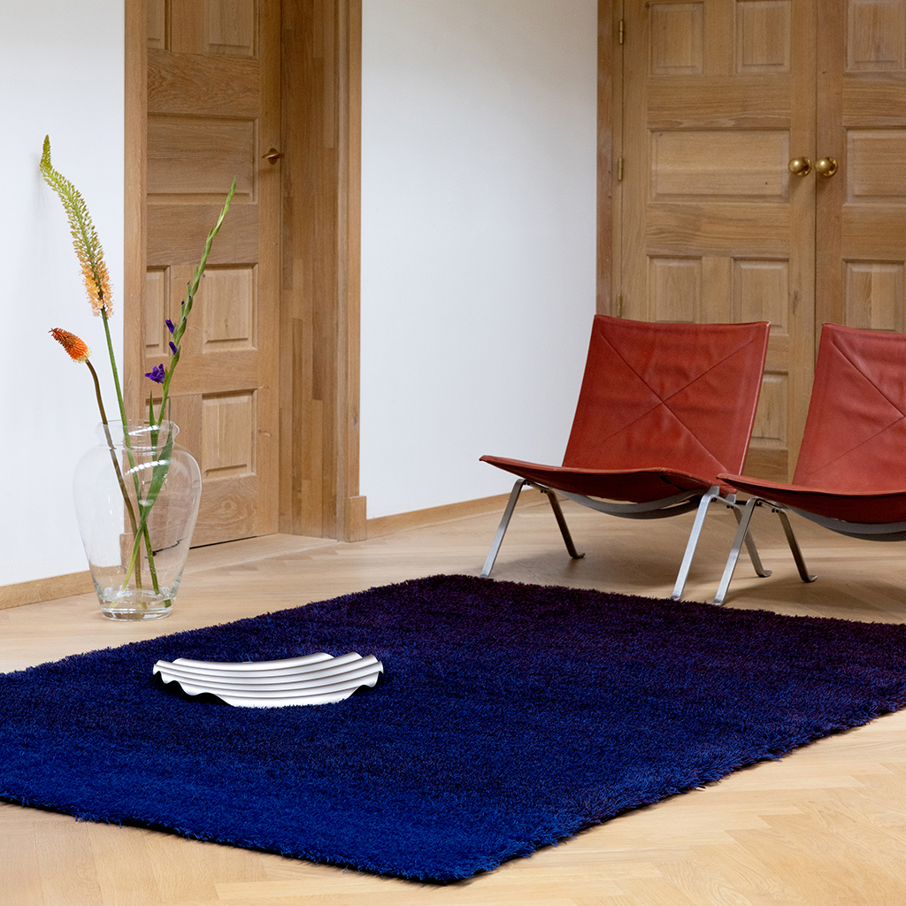 Shade High Plie Royal Blue Wool Rug