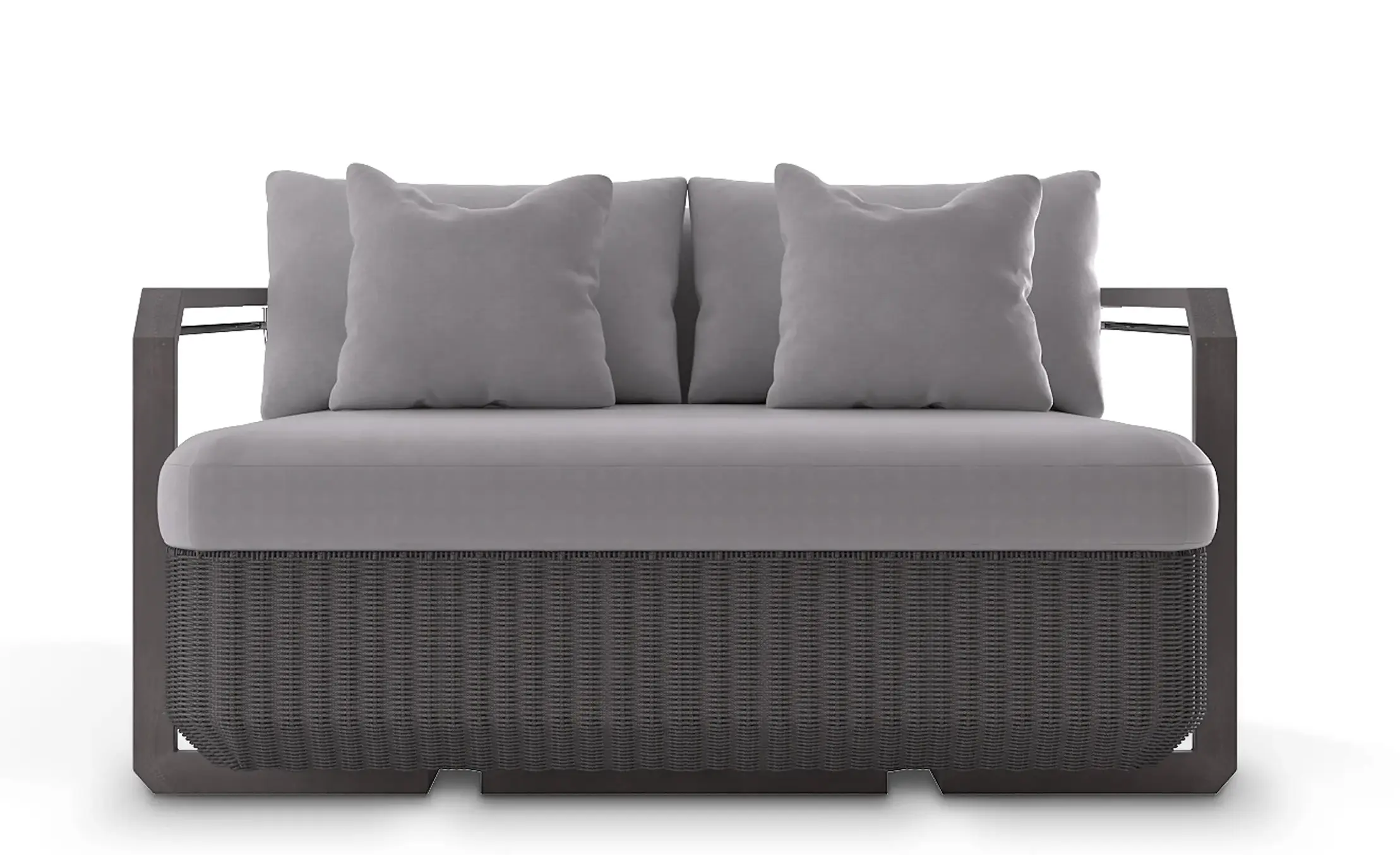 Heritage Grey Two-Seat Sofa