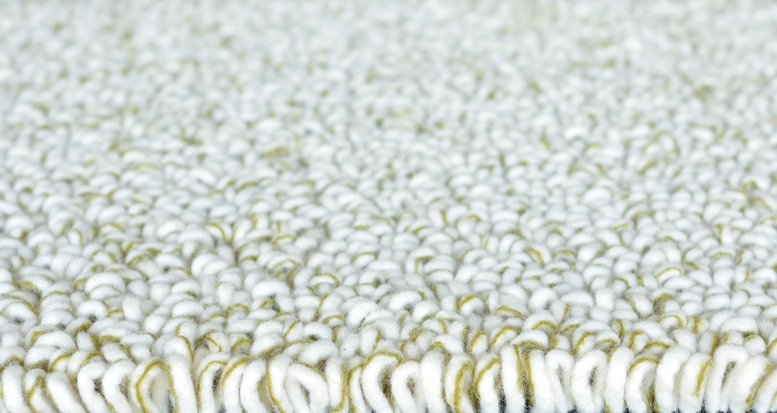 Felted Loop Pile Green Rug