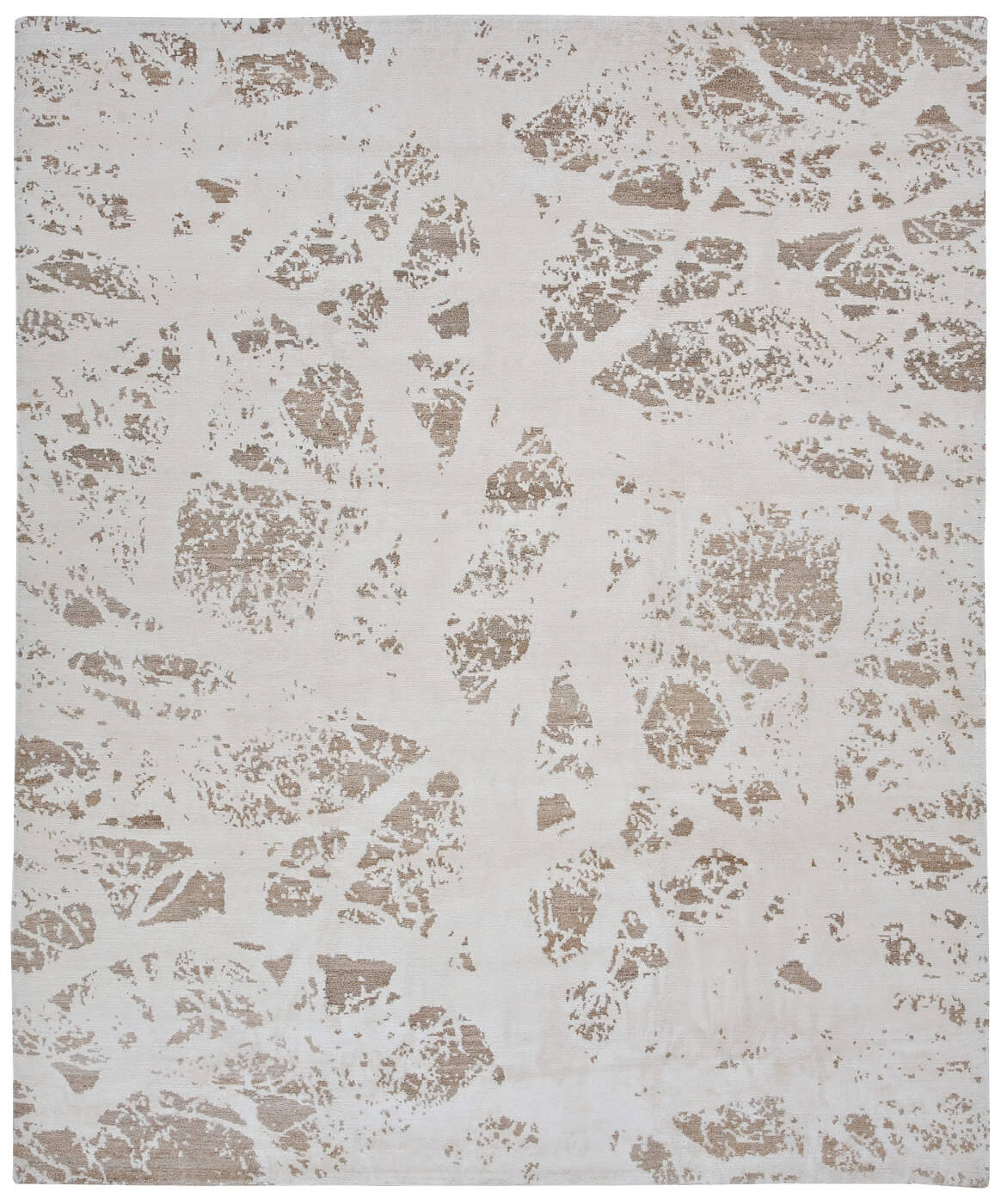 Giant Tree White Hand-Woven Rug