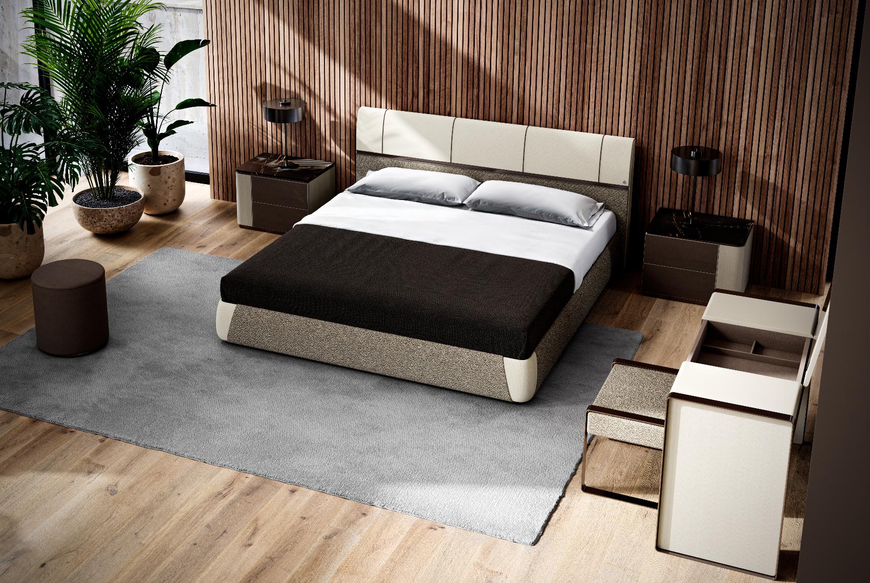 Dorian Bed with Headboard