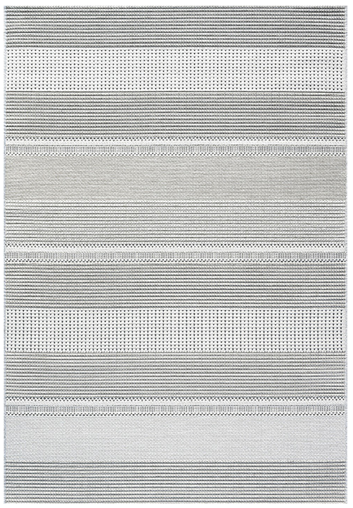 Outdoor Striped Rug ☞ Size: 4' 7" x 6' 7" (140 x 200 cm)