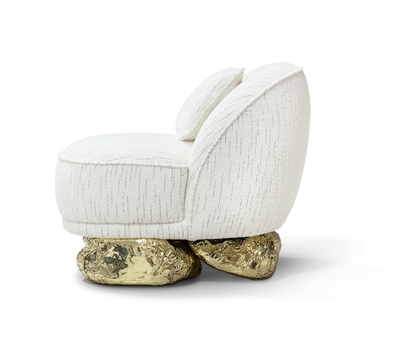 Angora White Armchair