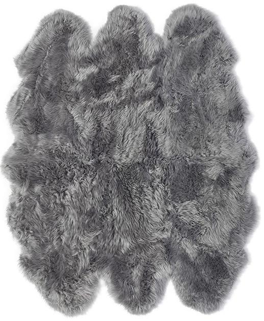 Grey Sheepskin ☞ Size: 160 x 180 cm