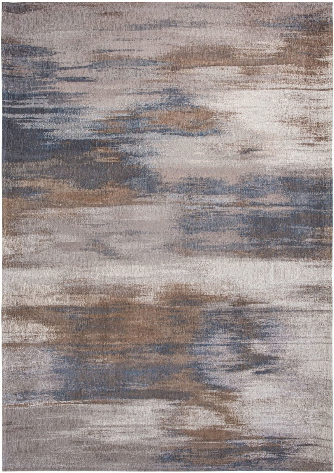 Abstract Flatwoven Grey Rug ☞ Size: 2' 7" x 5' (80 x 150 cm)