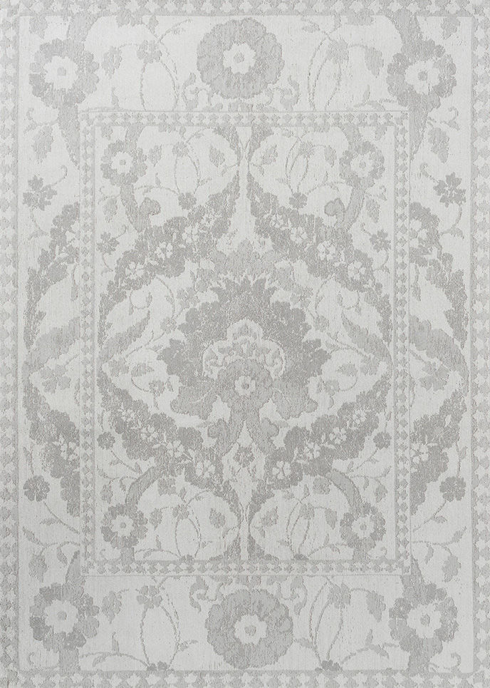 Newborough Grey Cotton Rug ☞ Size: 8' 2" x 11' 6" (250 x 350 cm)