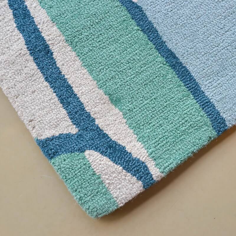 Abstract Hand Tufted Wool Rug