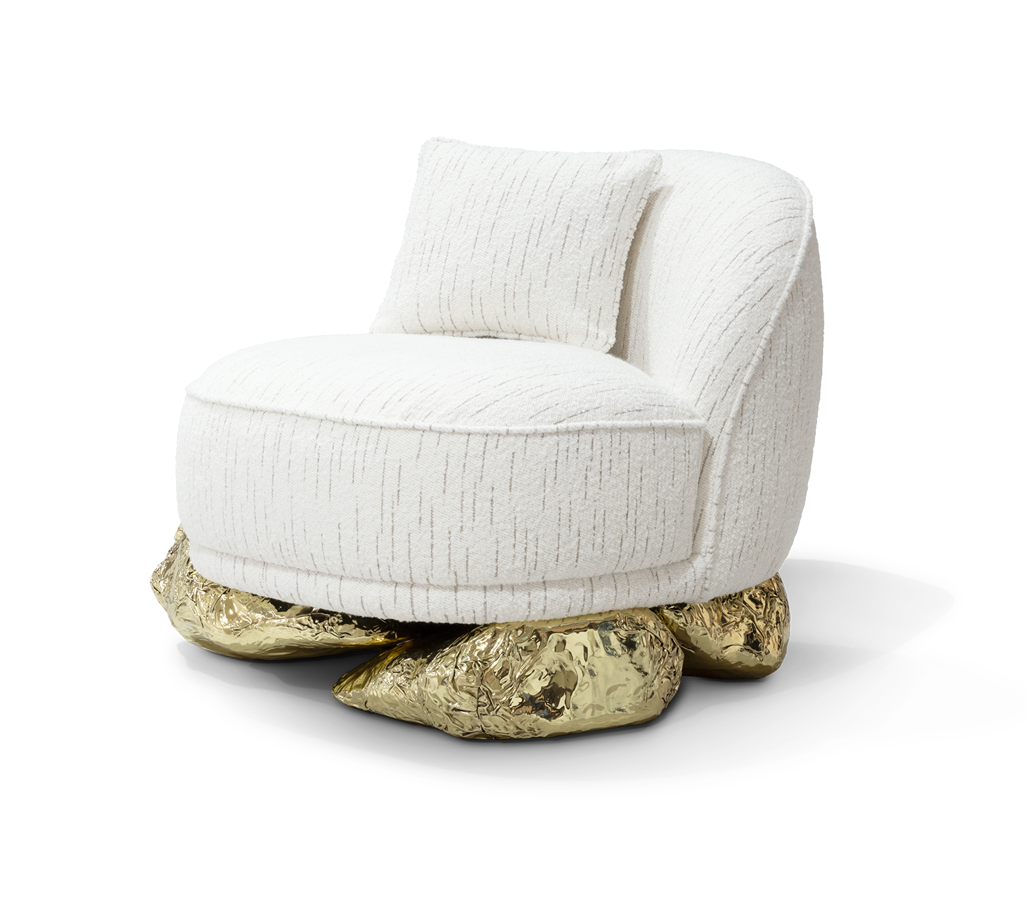 Angora White Armchair