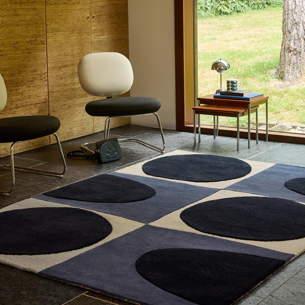 Geometric Blue / Navy Rug