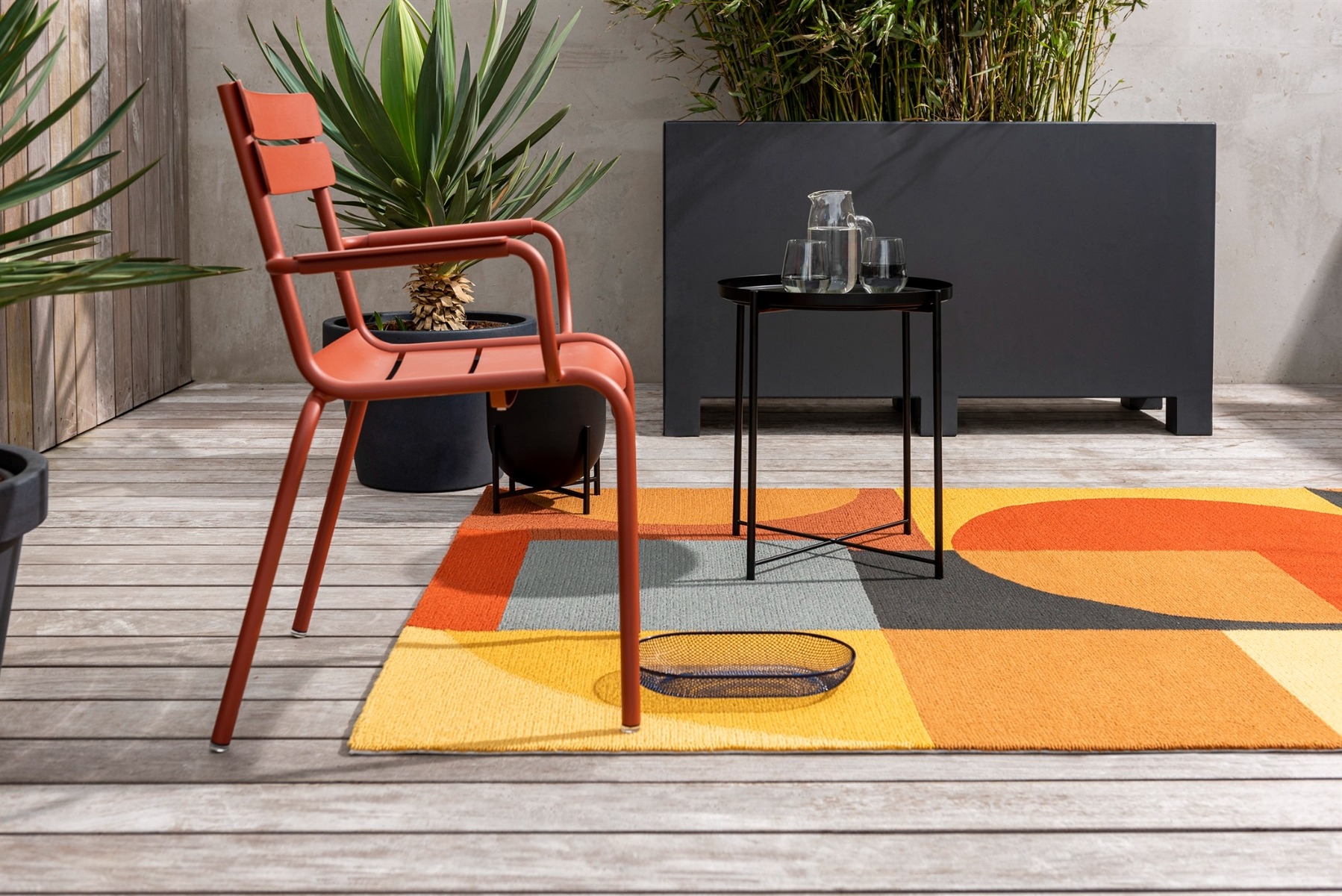 Outdoor Geometric Multi Rug