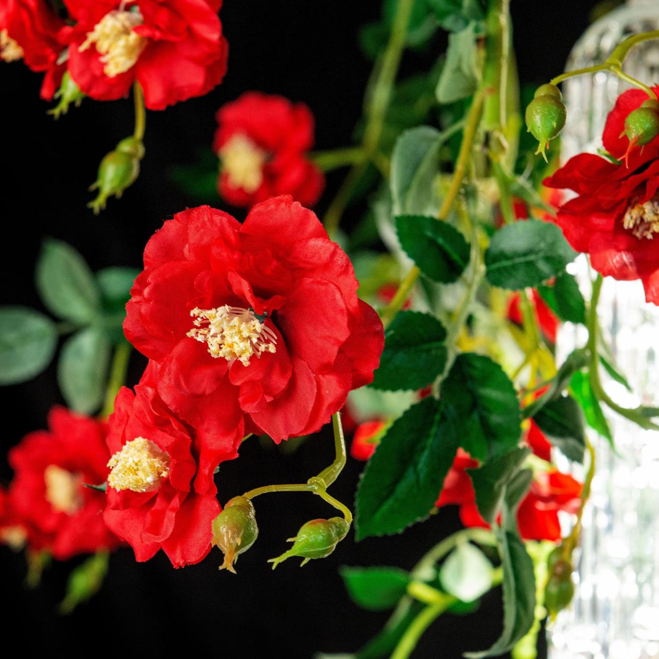Wil Red Roses Large Chandelier