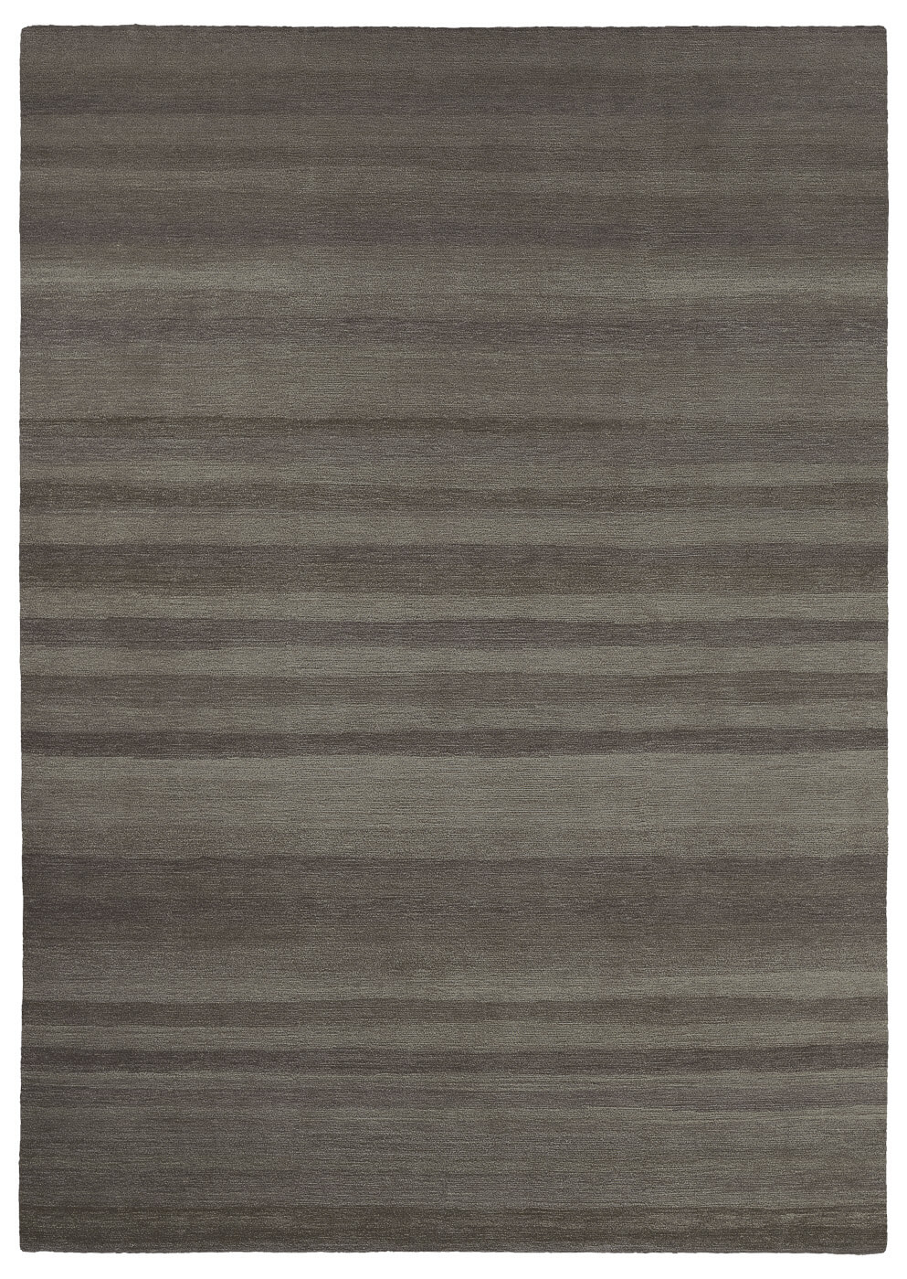 Chrome Striped Hand-Knotted Rug