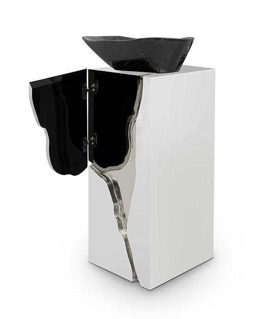 Fractured Design Pedestal Sink