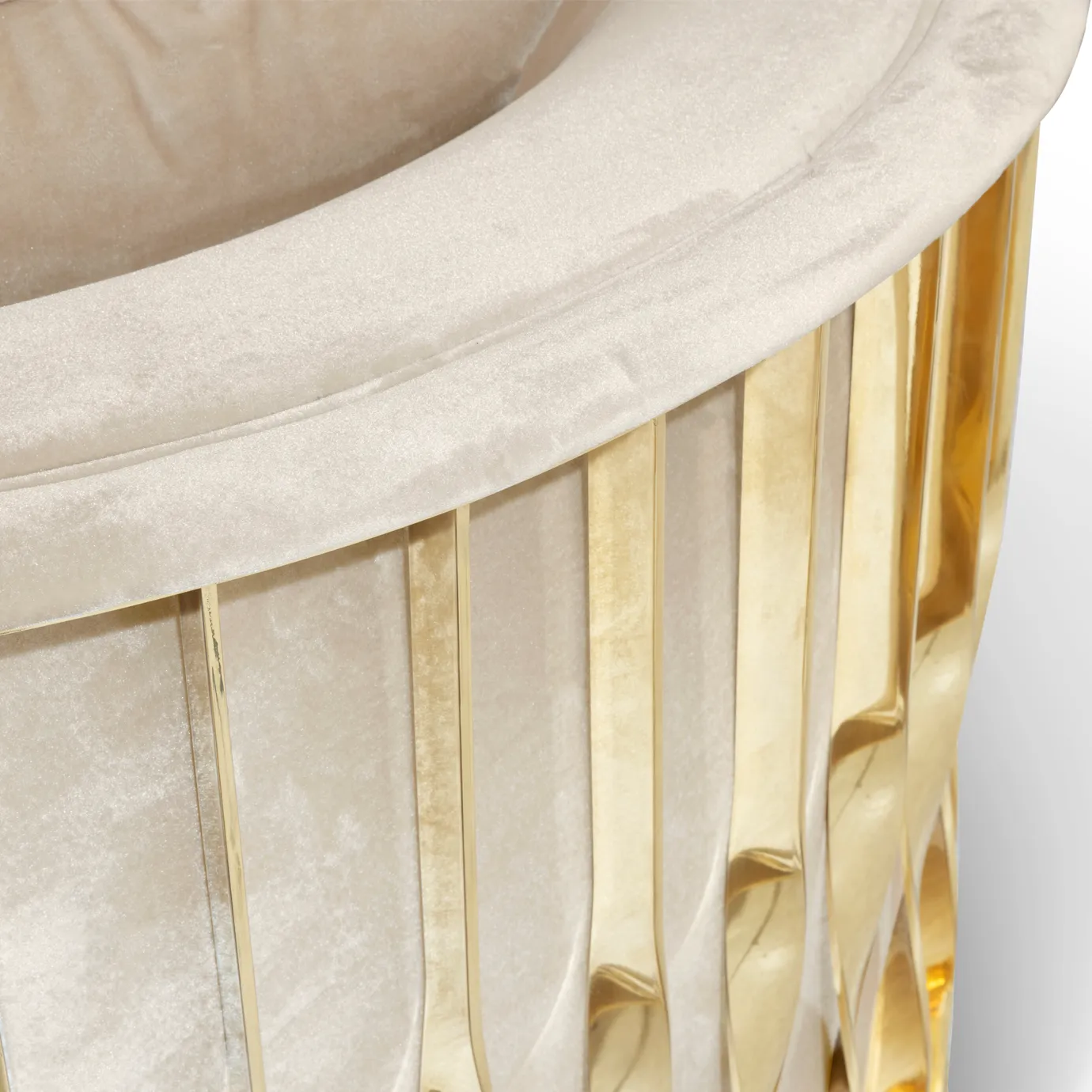 Solene Armchair Polished Brass