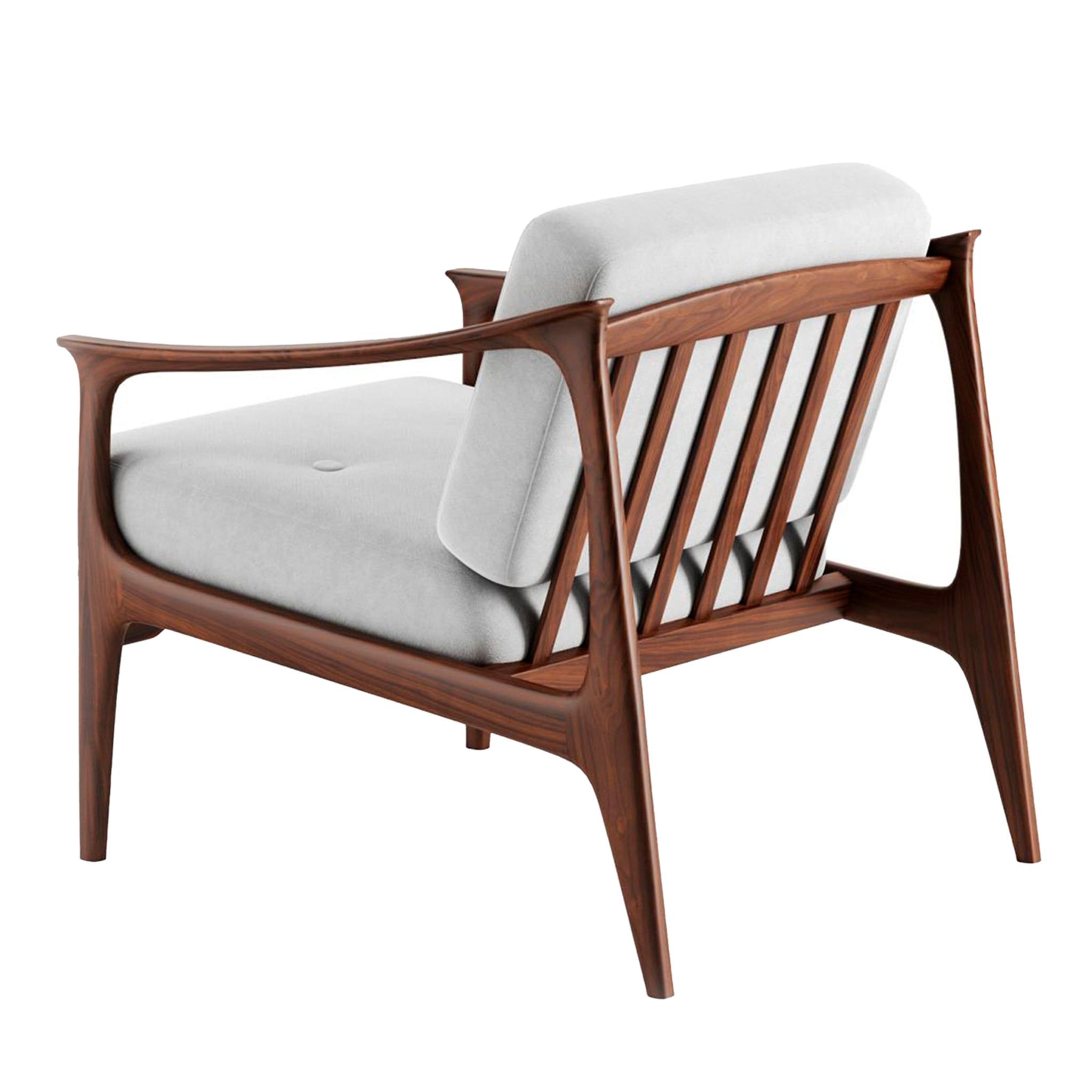 Quiete Natural Solid Walnut Armchair ☞ Color: Linen BEL-LINO G077 12