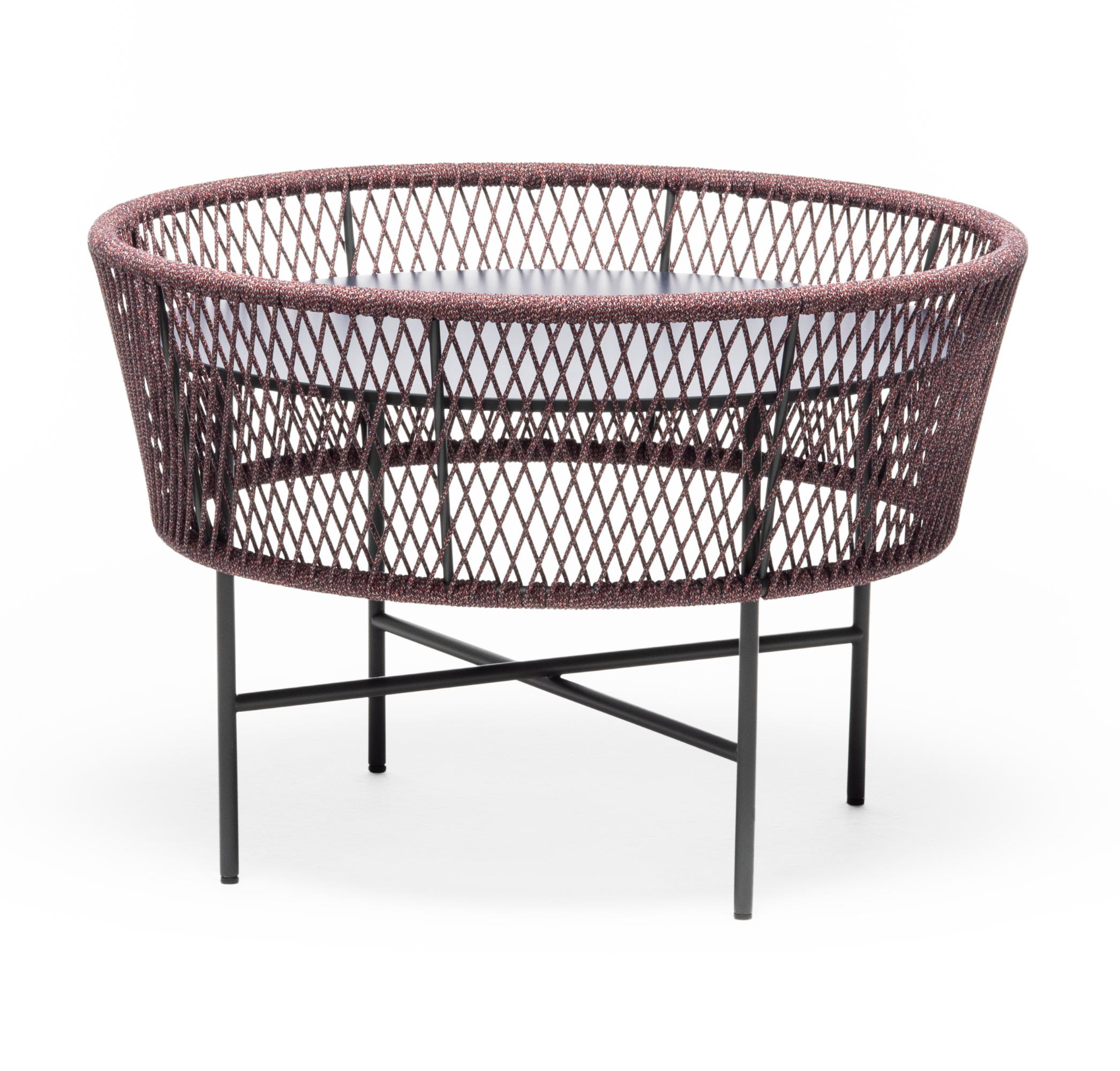 Tamburo ME Round Red & Blue Outdoor Coffee Table