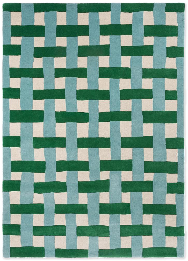 Emerald Aquamarine Weave Rug