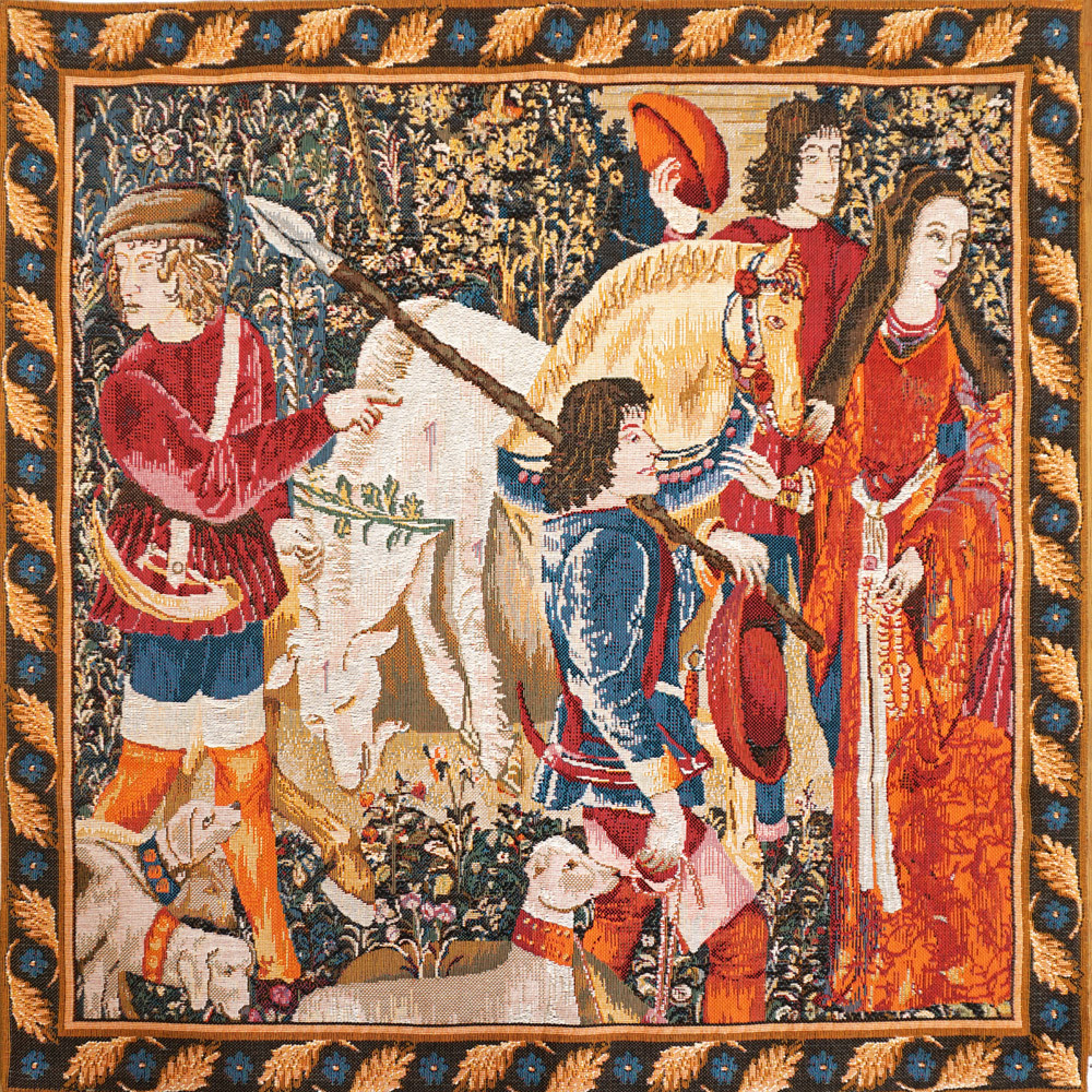 Wounded Unicorn Artwork Tapestry