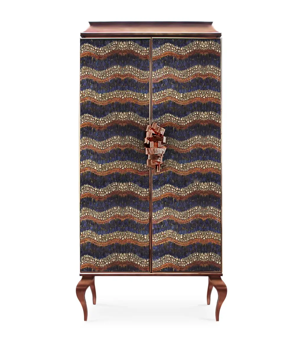 Mirage Purple Feather Armoire