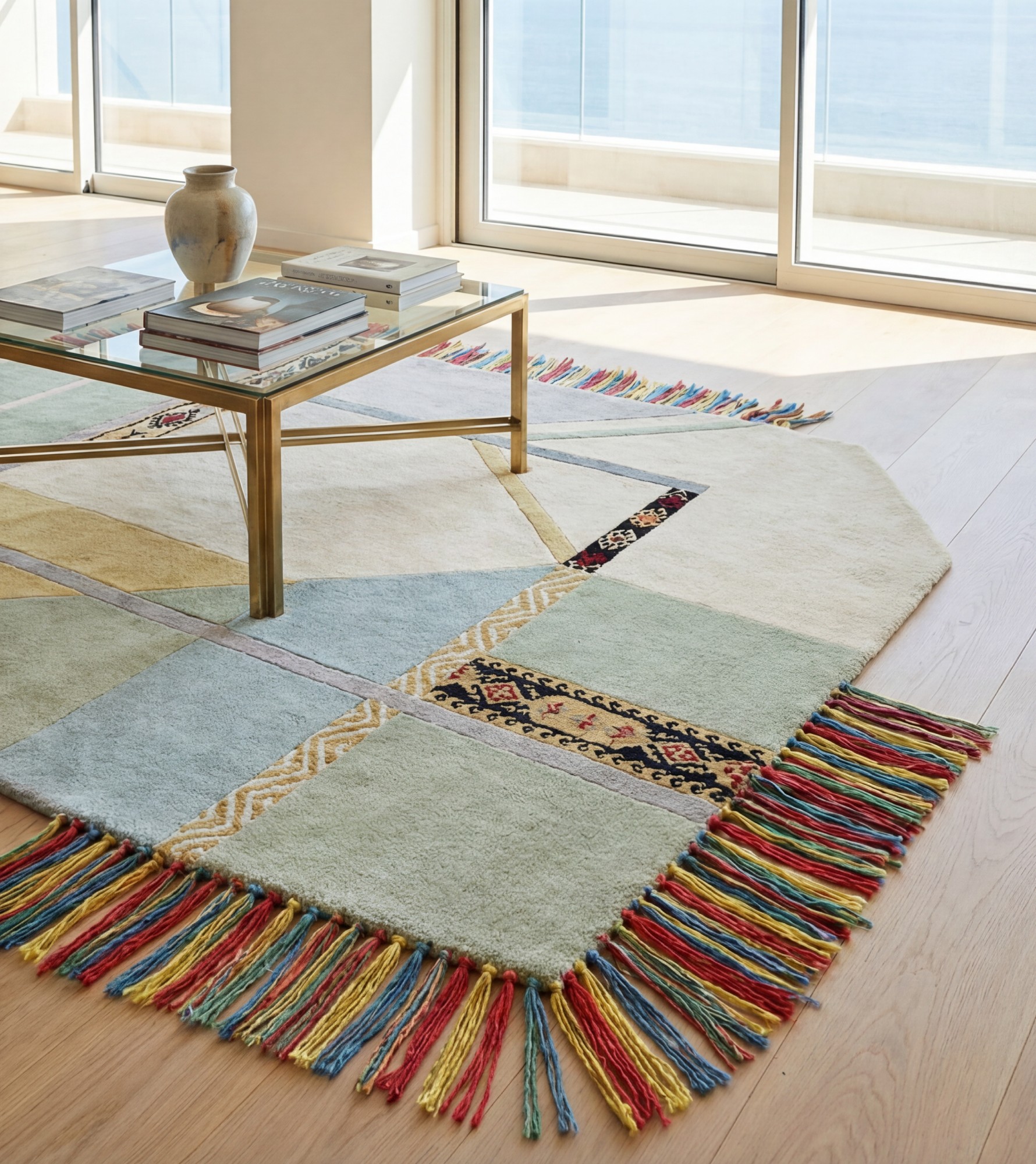 Radial Mosaic Artisan Rug