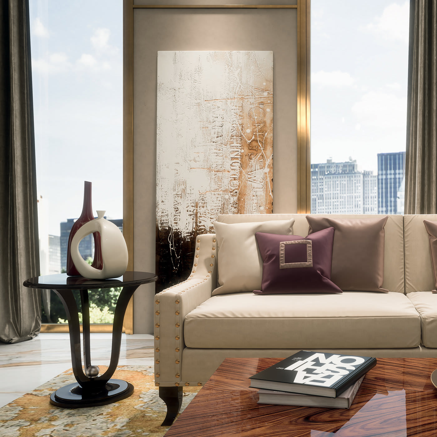 Oscar Black Side Table