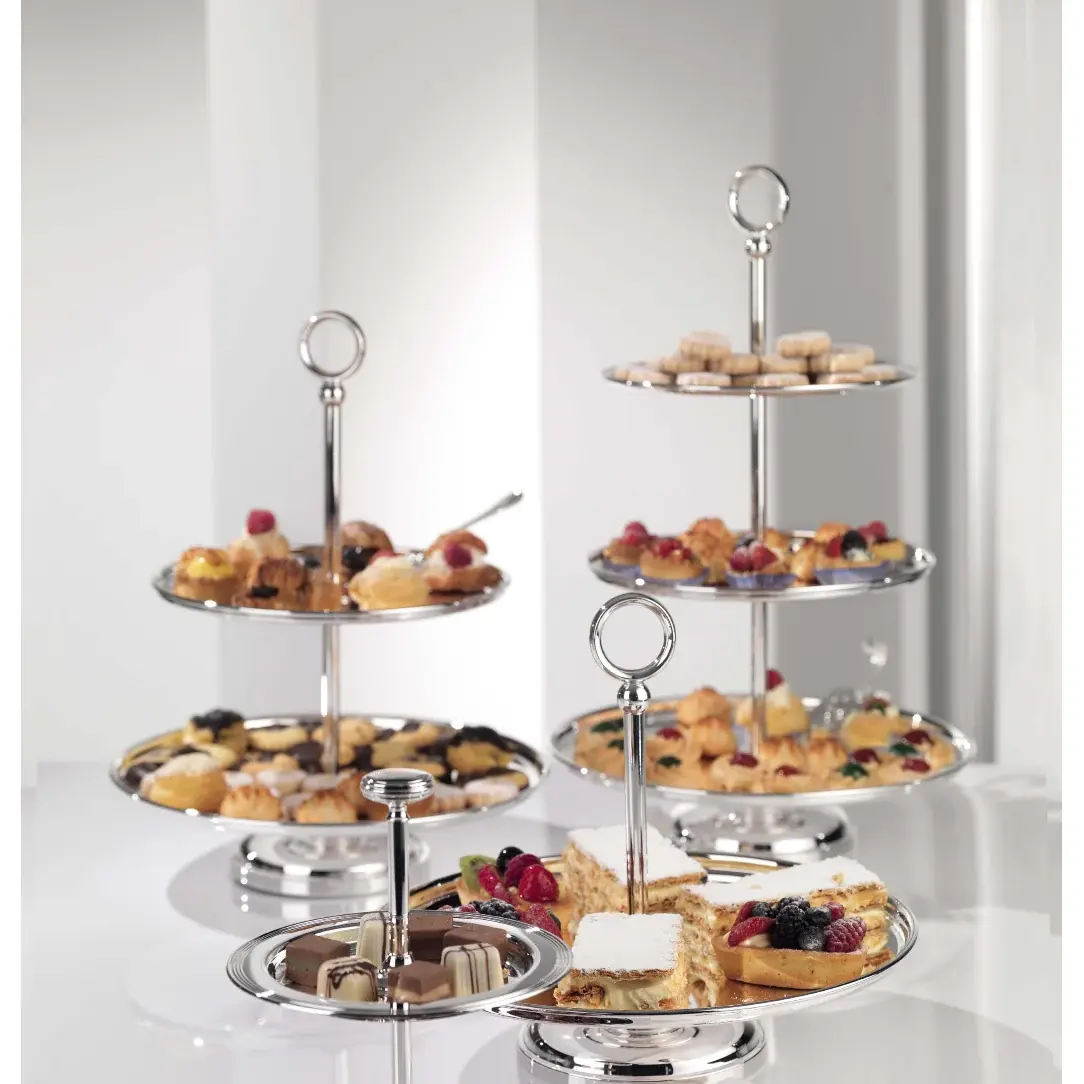 Two-Plate Silver-Plated Fruit Stand