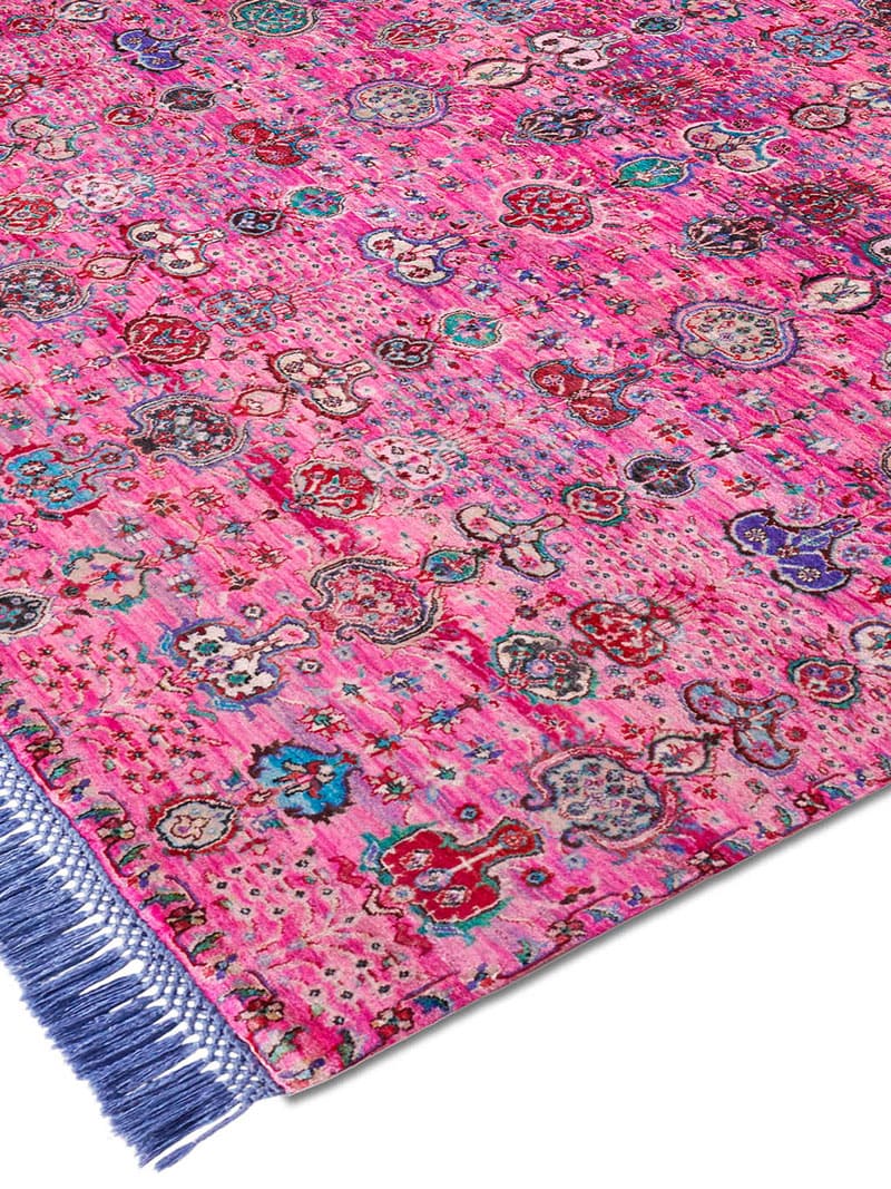 Isfahan Pink Hand-Woven Rug