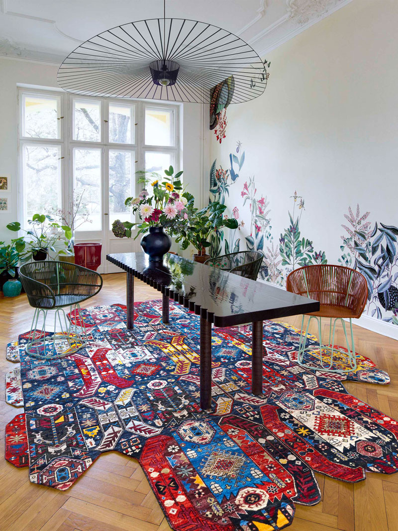 Multishape Hand-Woven Rug