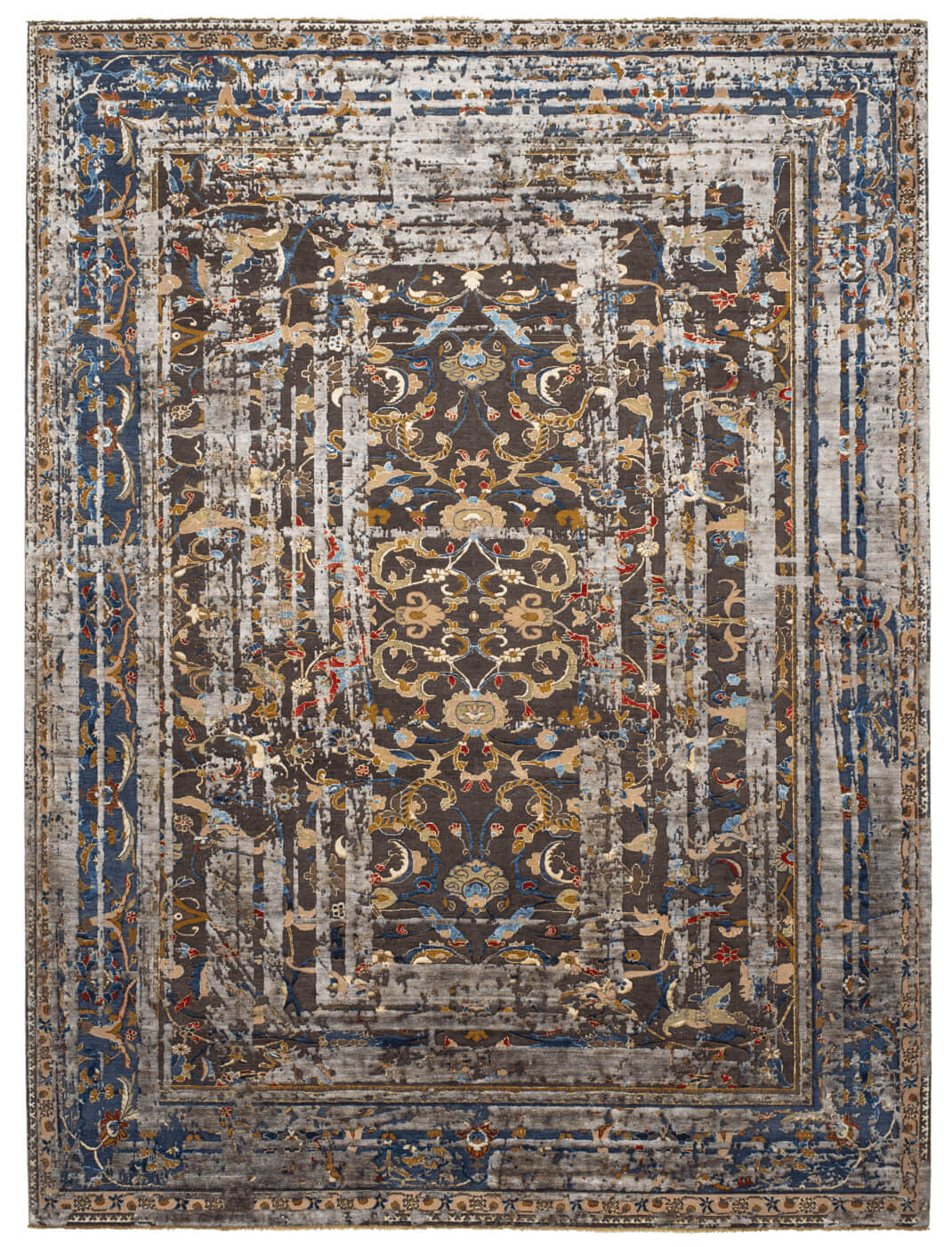 Oriental Polonaise Hand-Knotted Wool / Silk Rug