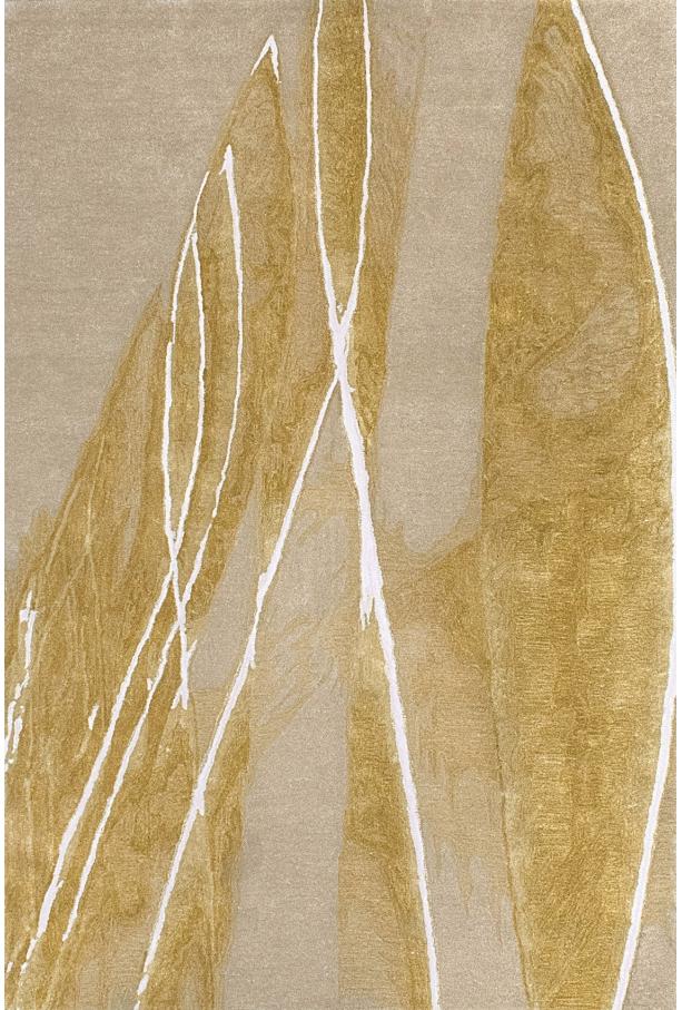 Flowing Wool / Viscose Hand-Tufted Abstract Rug