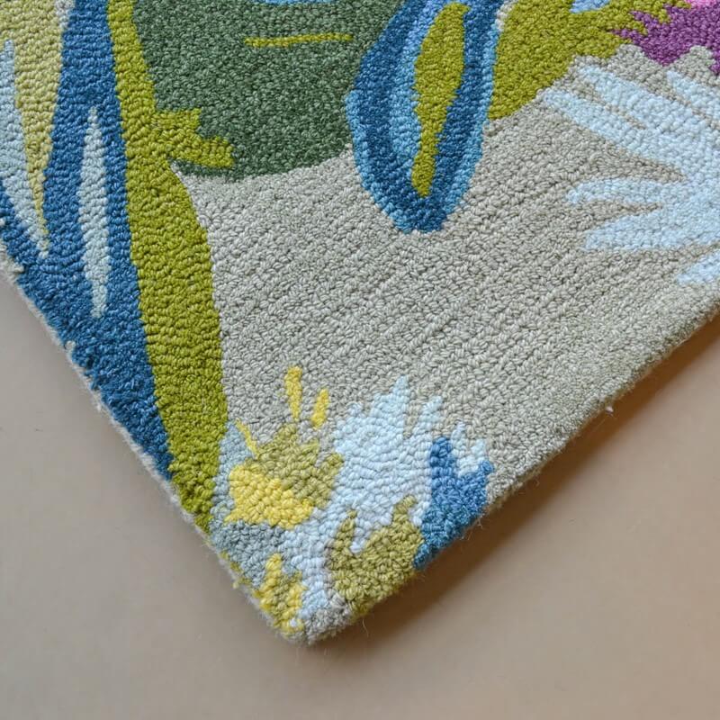 Floral Hand Tufted Wool Rug