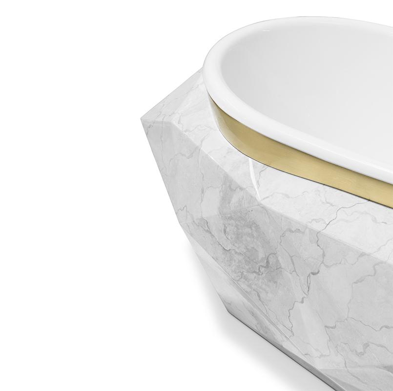 Gemstone Faux Marble Bathtub