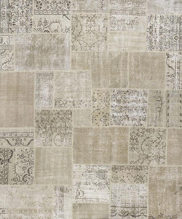 Patchwork Beige Rug