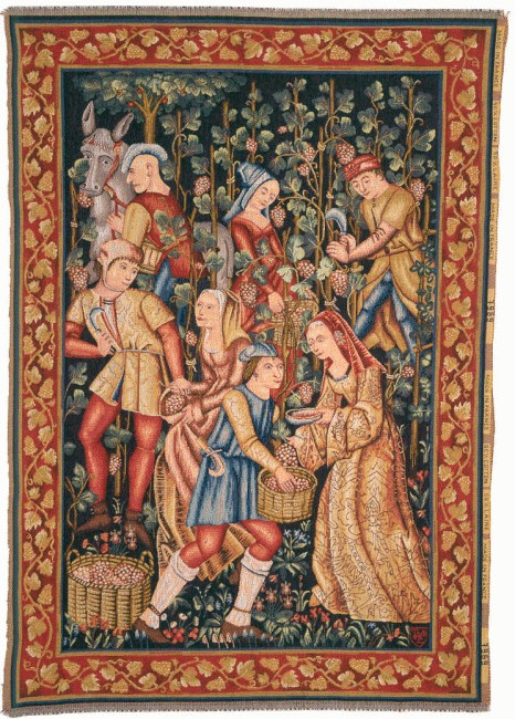 Grape Harvest Wall Tapestry