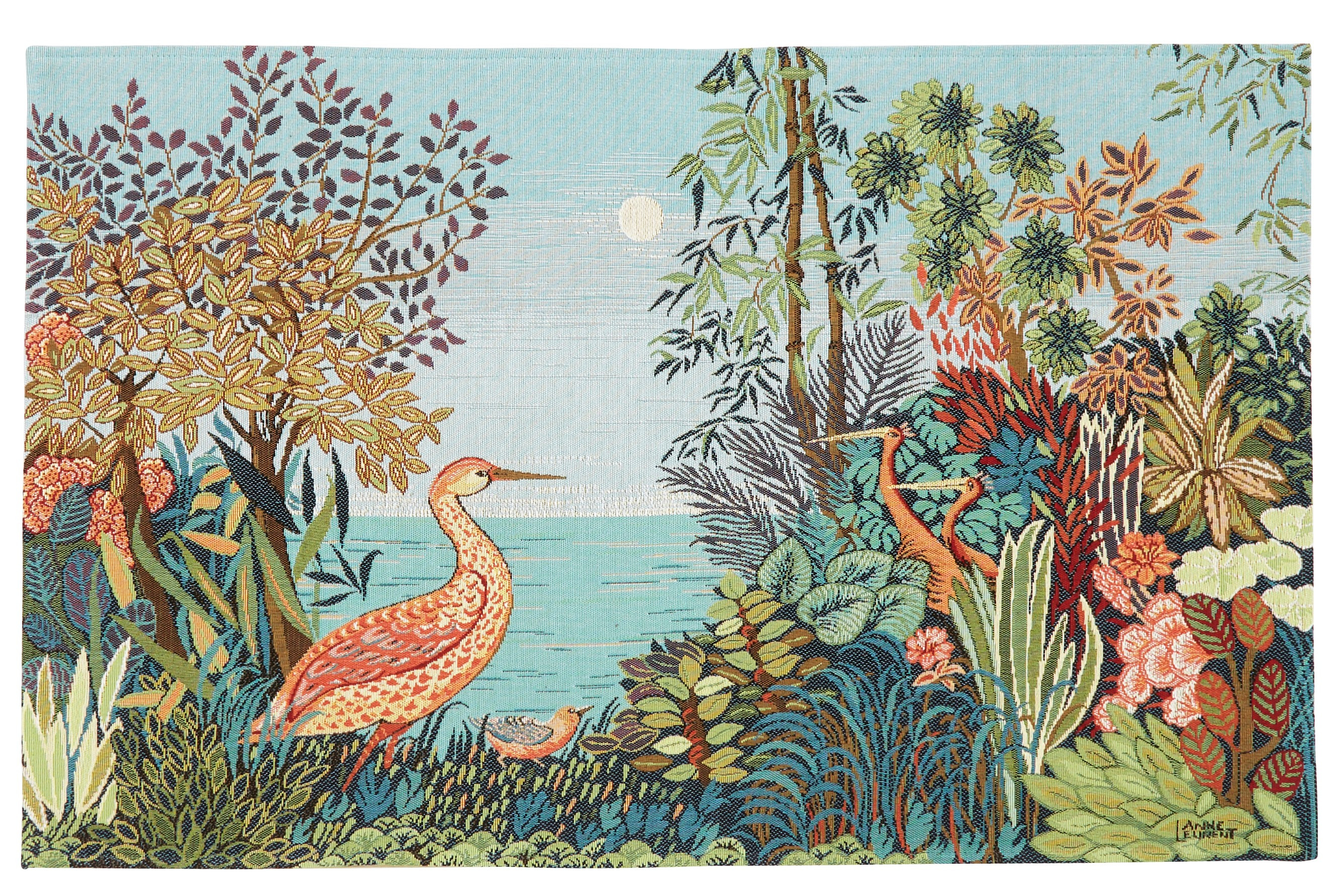 Heron in the Wild, Anne Leurent Tapestry