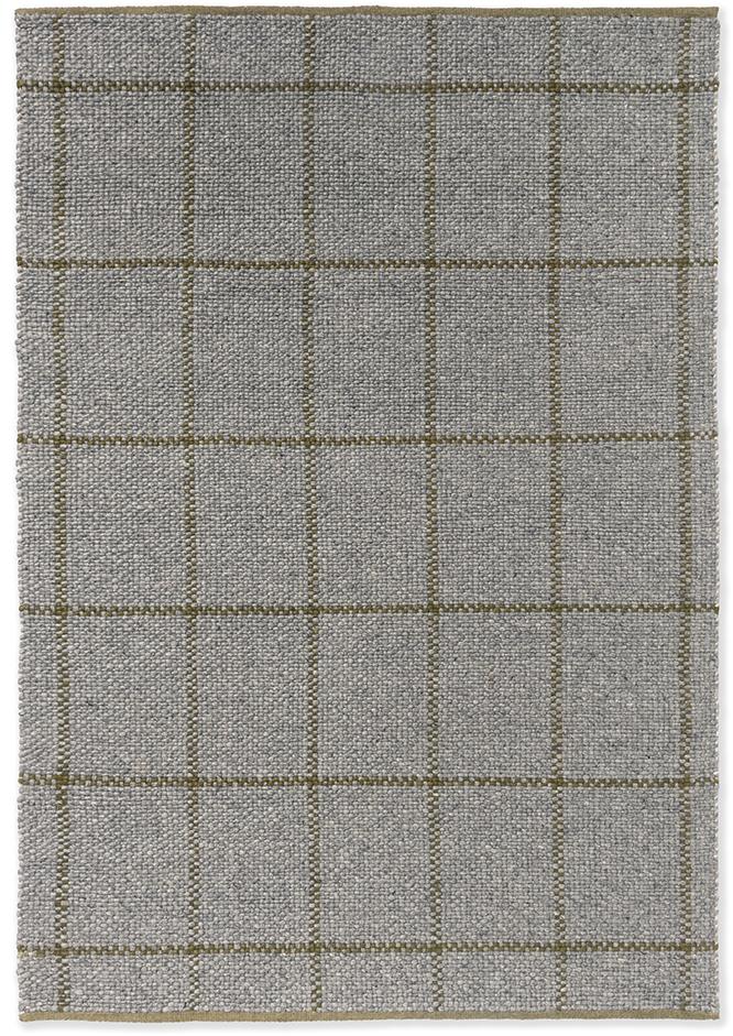 Slate Olive Check Rug