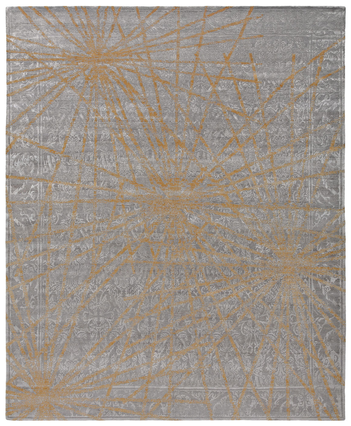 Alcazar Hand-knotted Grey; Beige Rug