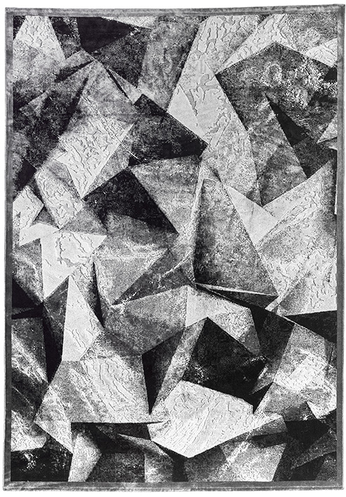 Gabriel Designer Black & White Machine Woven Rug
